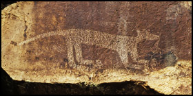 Big Cat Petroglyph White Rock