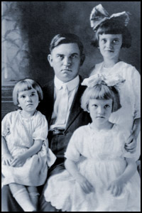 Joseph Cessna with Daughters
