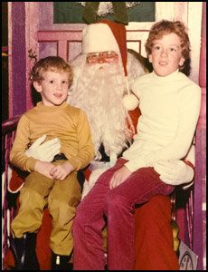 Matt and Ron and Santa